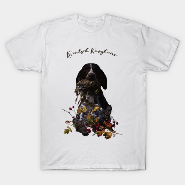 German Shorthaired Pointer,  Bird hunting T-Shirt by German Wirehaired Pointer 